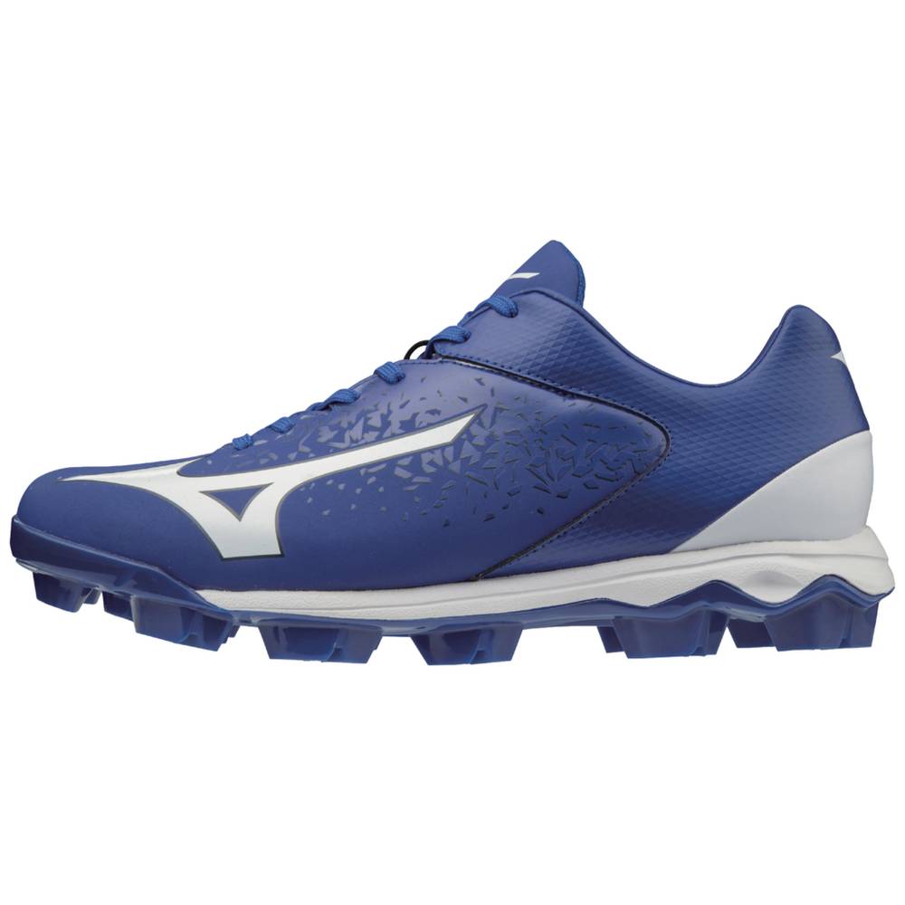 Zapatos Para Beisbol Mizuno Select Nine TPU Bajos Molded Para Hombre Azul Rey/Blancos 8617092-TD